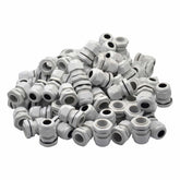 100 Pack IP68 PG13.5 White Nylon Cable Gland 6-12mm Cable Range - Twin Eagle Imports