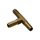 1/4" Three Way Brass Hose Barb Tee H8 - Twin Eagle Imports