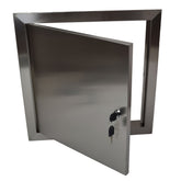 18″ (480mm) Stainless Steel Access Panel with Key Lock