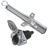 Heavy-Duty 7-Pin Round Trailer Plug & Socket Set