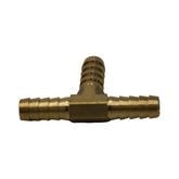 3/8" 10mm Brass Barb Hose Fitting  T 3 Way Barbed Connector for Fluid