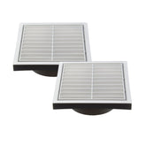 Twin Pack PFL200 Ductsure Ducting Wall Vent : Fixed Louver - Φ200