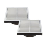 Twin Pack PFL200 Ductsure Ducting Wall Vent : Fixed Louver - Φ200