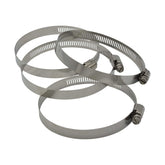 4 Piece 304 Stainless Steel 84-108mm Worm Drive Hose Clamp - Twin Eagle Imports