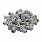 50 Pack IP68 PG11 White Nylon Cable Gland 5-10mm Cable Range - Twin Eagle Imports
