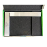 Insize 4707‑250 precision square – wide base mounted on work surface