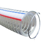 Wire Reinforced Clear Flexible PVC Hose ID 3/4''(19mm), 50m/roll