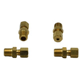 4pc Brass Compression Male Female Connector (T1/8xM1/8) | DOT