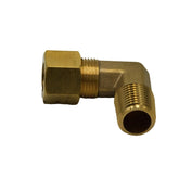 Brass Compression Union 90° Male Female Elbow (T3/8xM1/4)