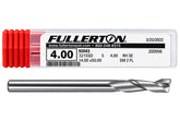 Fullerton 92043 0.1575" 2 Flute Standard Square End Mill - Twin Eagle Imports