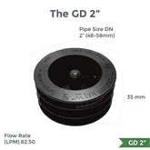 Green Drain Waterless Trap Seal 2" (48-58mm) - Twin Eagle Imports