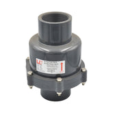LD Valve Ball Valve 50MM / 2" Large PVC Swing Check Valve 150 PSI F/F BSPT Thread
