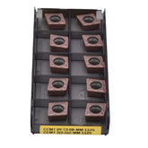 SANDVIK INSERTS 10pc Sandvik Coromant CCMT 09 T3 08-MM 1125 Turning Insert (Suitable for Stainless Steel, Medium Chipbreaker)