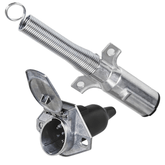 TEI Truck Electrical Heavy-Duty 7-Pin Round Trailer Plug & Socket Set