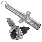 TEI Truck Electrical Heavy-Duty 7-Pin Round Trailer Plug & Socket Set