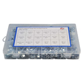 Twin Eagle Imports Grab Kits 318 pc High Tensile Imperial Flange Nut and Bolt Grab Kit Assortment