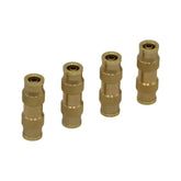 Twin Eagle Imports Grab Kits 4 Piece 1/4 DOT Straight Brass Push in Hose Connect Grab Kit Assortment