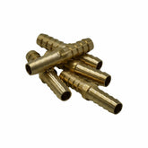 Twin Eagles Brass Connector 5pc 3/8" Brass Straight Hose Barb H12 Grab Kit