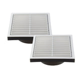 Twin Pack PFL200 Ductsure Ducting Wall Vent : Fixed Louvre - Φ200 - Twin Eagle Imports