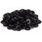 X100 Black Rubber Gladhand Seals Hose Gaskets for Semi Trucks & Trailers - Twin Eagle Imports