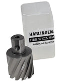 Harlingen Annular Cutter 37 x 25mm D.O.C HSS Weldon Shank Annular Cutter