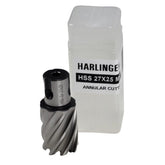 Twin Eagle Imports Annular Cutter 27 x 25mm D.O.C HSS Weldon Shank Annular Cutter