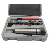 Twin Eagle Imports Milling Chuck 6 pc ER25 MT4 M16 Drawbar Precision Spring Collet Set