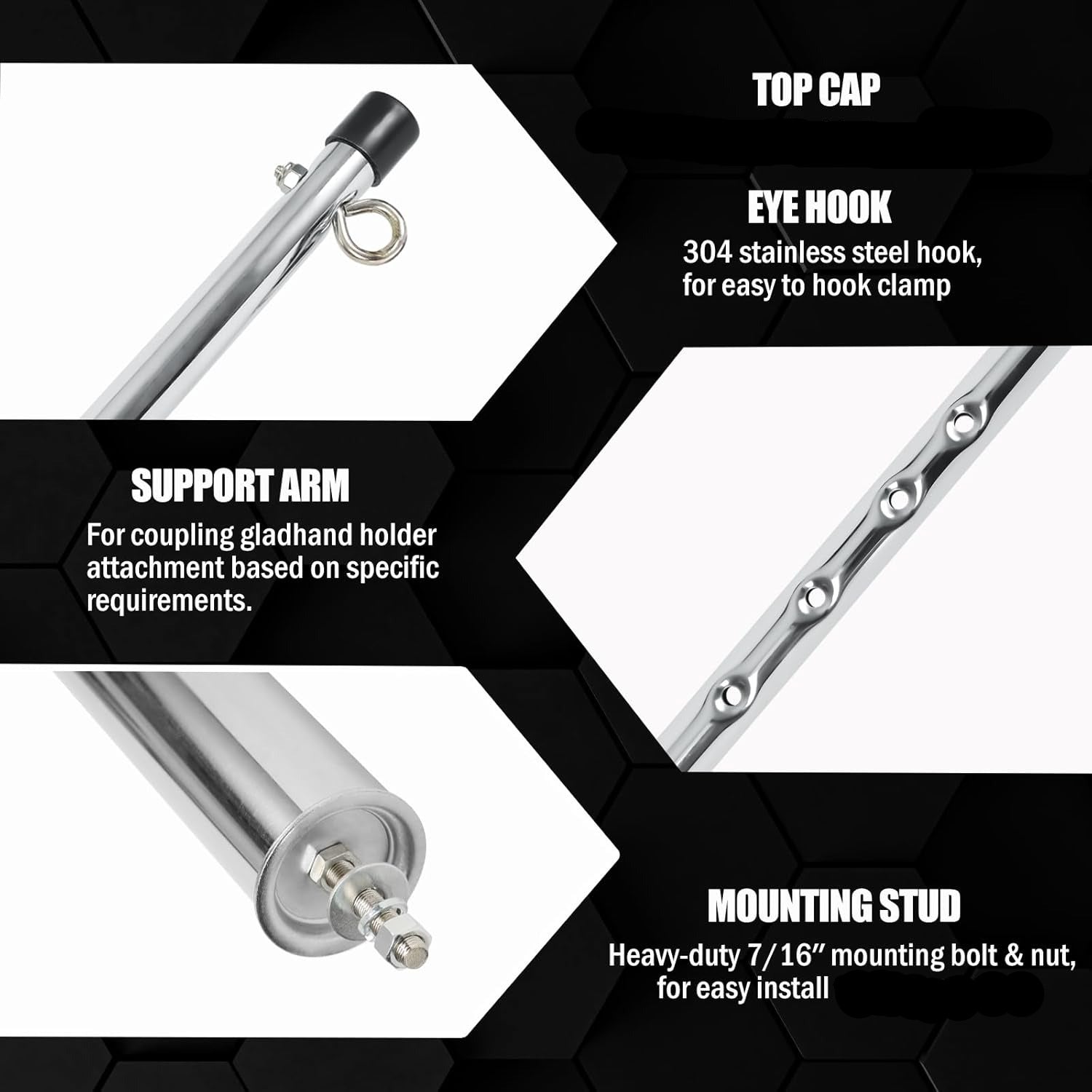 40" Chromed Steel Construction 3 in 1 Truck Pogo Stick