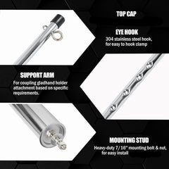 40" Chromed Steel Construction 3 in 1 Truck Pogo Stick