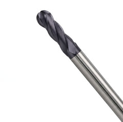 Fullerton 5.0mm 4 Flute TiAlN Coated Carbide Ball Nose Endmill - 3200 Series