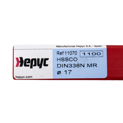 Hepyc 17.0mm HSS-Co Reduced Shank Drill – DIN 338 MR