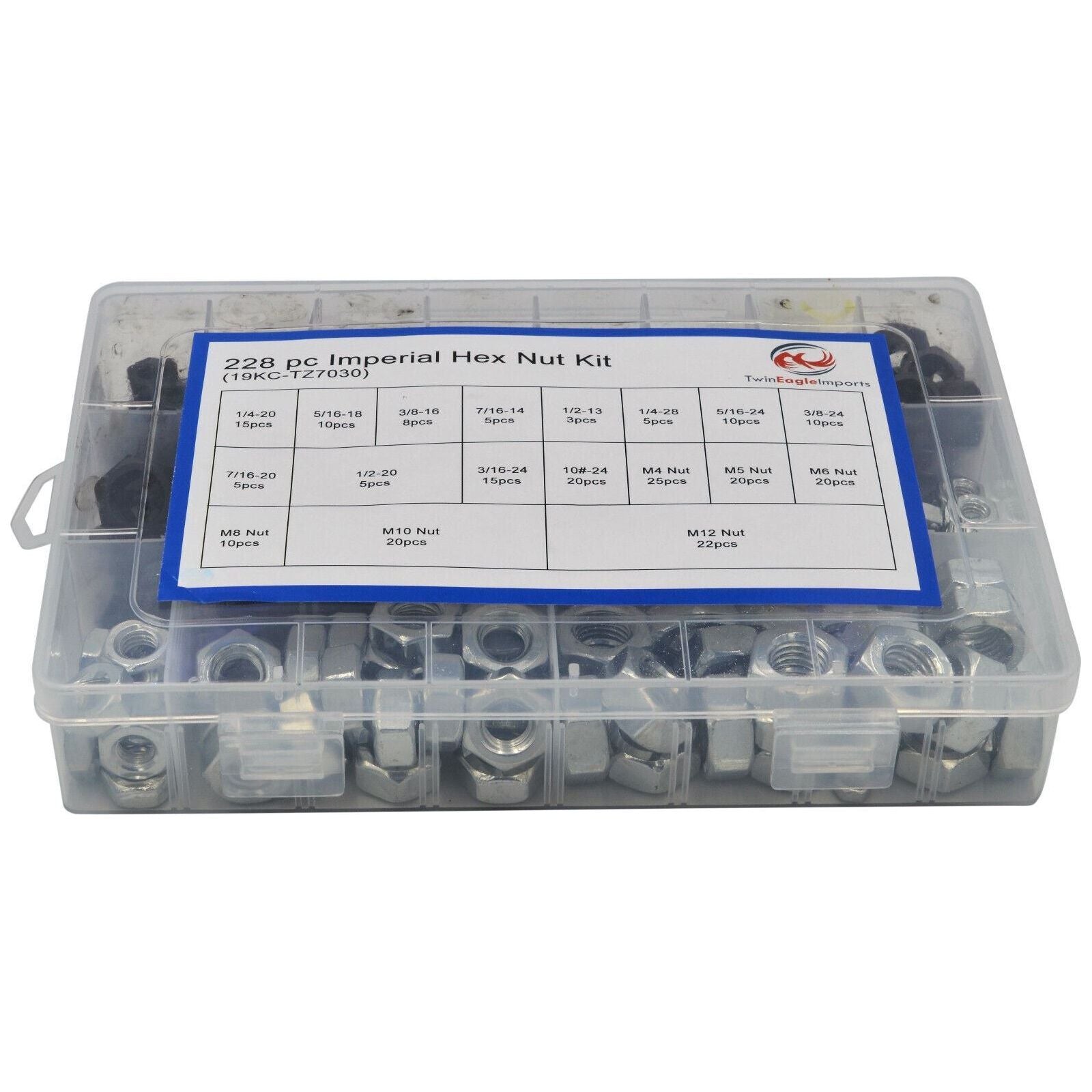255pc Metric Nylock Nut Grab Kit and 228pc Imperial & Metric Nut Kit