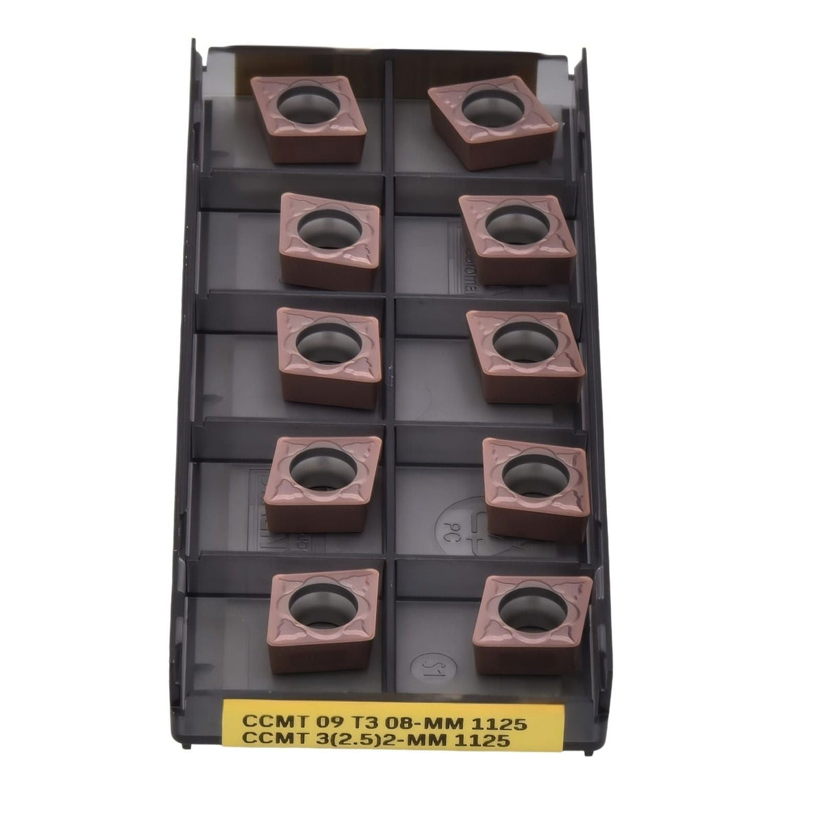 10pc Sandvik Coromant CCMT 09 T3 08-MM 1125 Turning Insert (Suitable for Stainless Steel, Medium Chipbreaker) - Twin Eagle Imports
