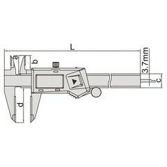 Insize Digital Caliper TCT 0-300mm/0-12" Range Series 1110-300A