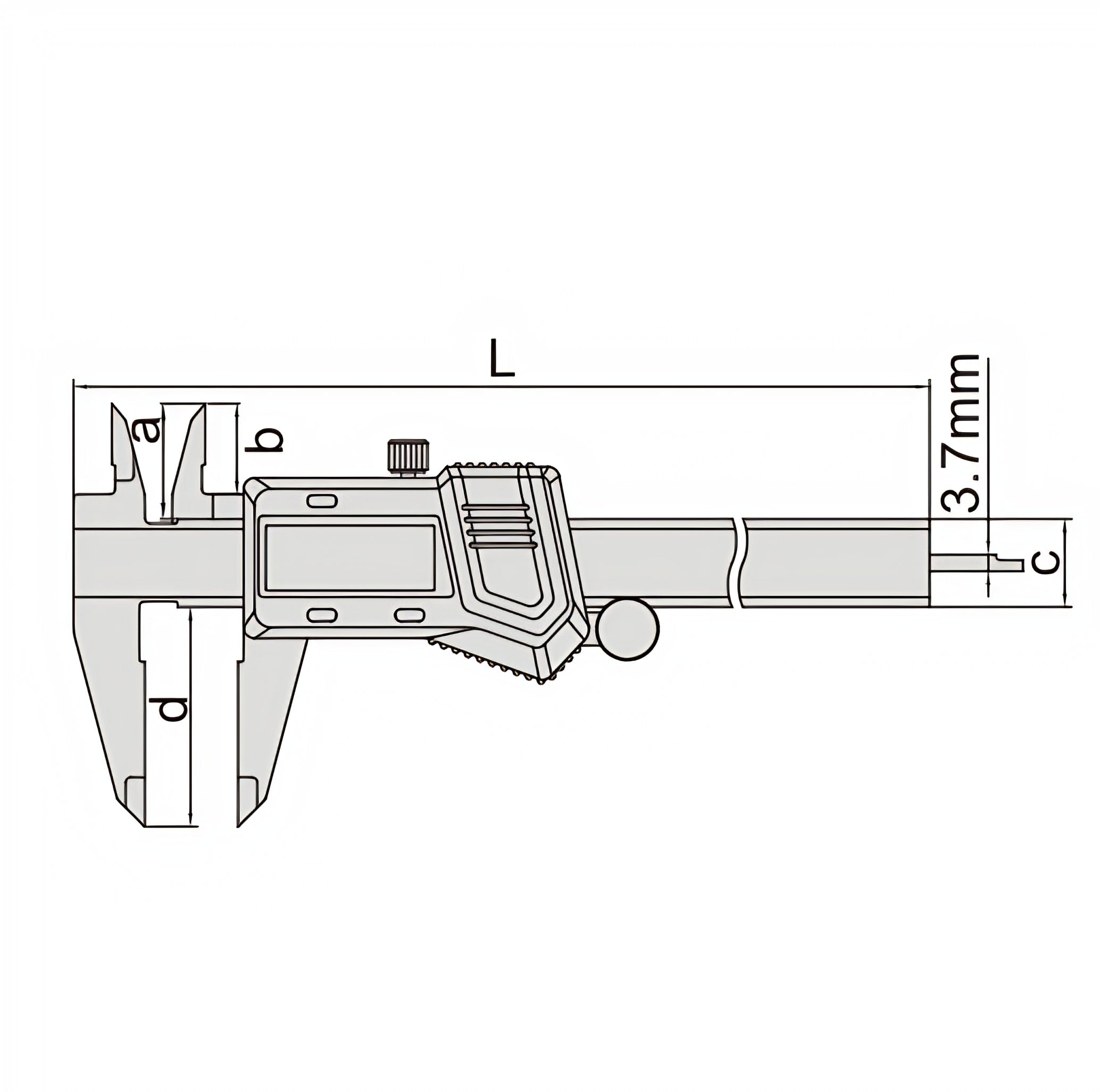 Insize Digital Caliper 0-150mm/0-6" Range Series 1114-150A