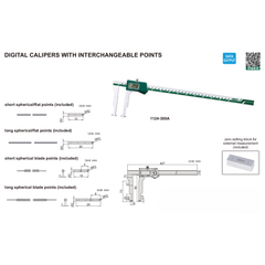 Insize Interchangeable Point Digital Caliper Range Series 1124-300A