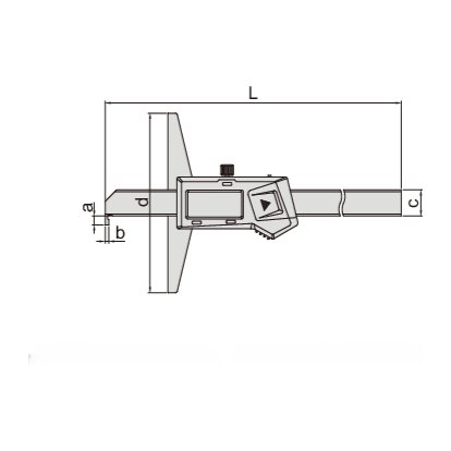 Insize Digital Hook Depth Gauge 0-200mm / 0-8" Range Series 1142-200A