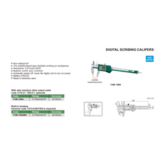 Insize Digital Scribing Caliper 0-150mm/0-6" Range Series 1166-150A