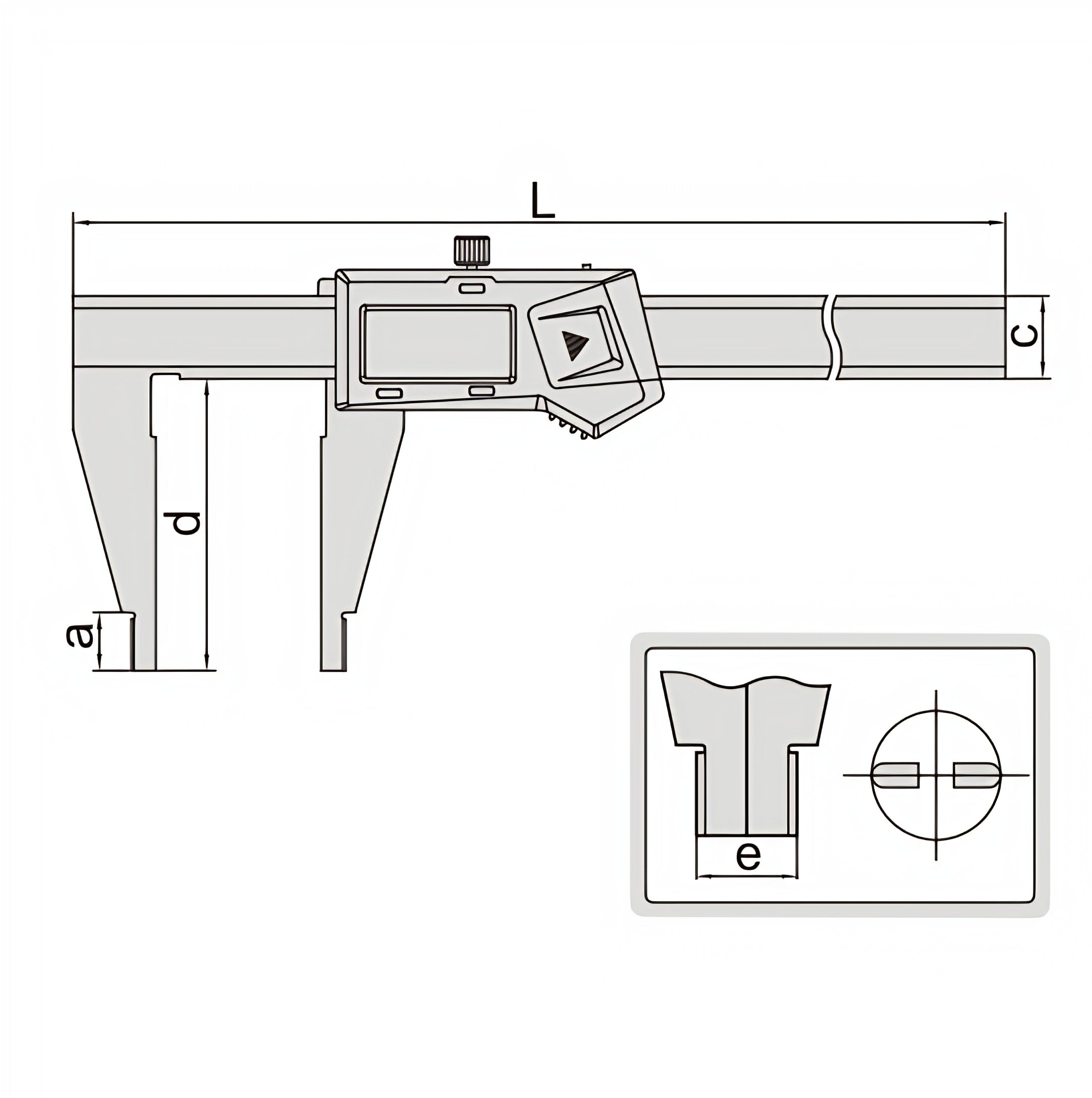 Insize Digital Caliper 0-300mm/0-12" Range Series 1170-300