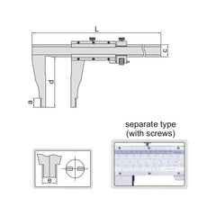 VERNIER CALIPER - INSIZE 1214-500 0-500mm / 0-20"