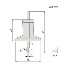 Insize Mini Vernier Depth Gauge 0-30mm Range Series 1244-30