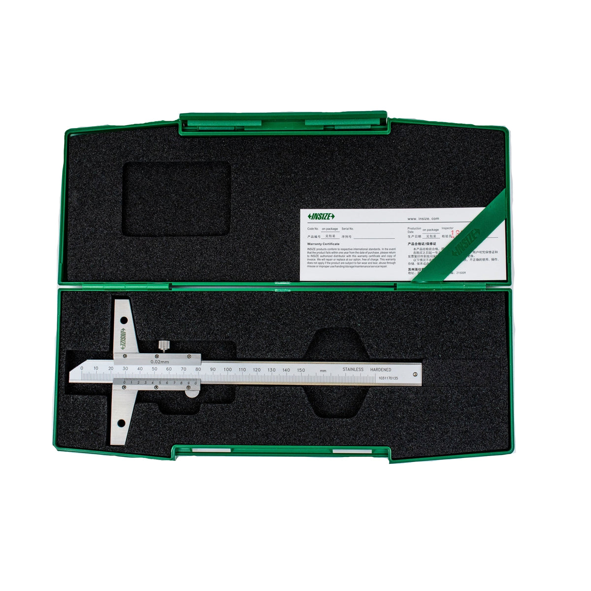 Insize Vernier Depth Gauge 0-150mm Range Series 1247-1501