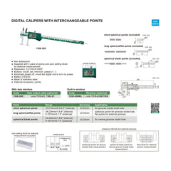 Insize Interchangeable Point Digital Caliper Range Series 1526-200