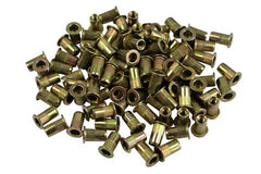 1/4 UNC Zinc Plated Steel Nutsert Rivet Nuts – Bulk Pack of 100