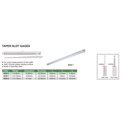 Insize Taper Slot Gage 0.4–6mm – Series 4630-3