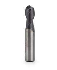 Fullerton 7/16" 2 Flute TiAlN Coated Carbide Ball Nose Endmill - 3215 Series