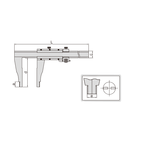 Insize Vernier Caliper 0–40" Range Series 1211-40
