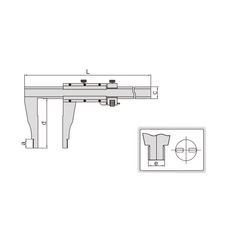 Insize Vernier Caliper 0–40" Range Series 1211-40