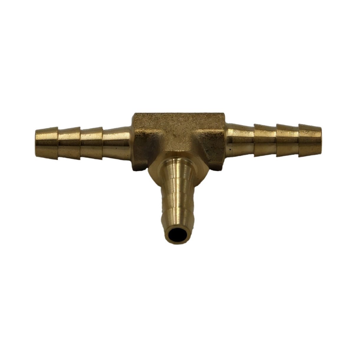 1/8" Three Way Brass Hose Barb Tee H4