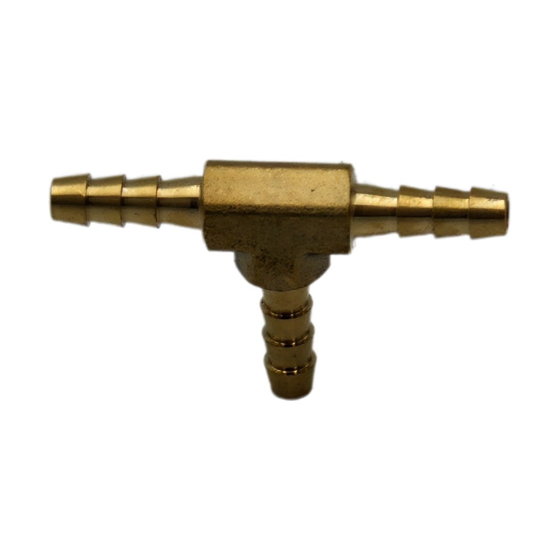 1/8" Three Way Brass Hose Barb Tee H4